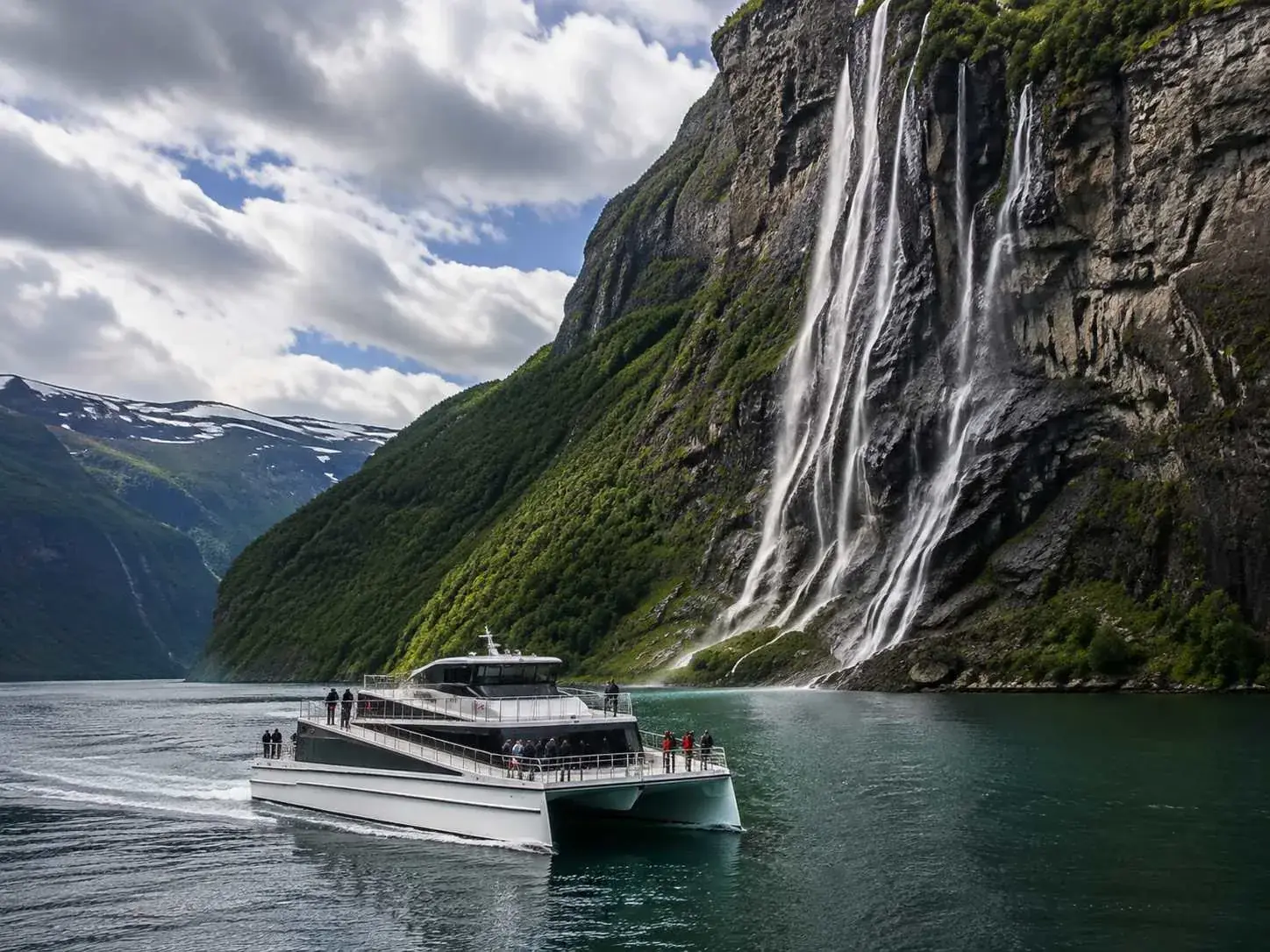 Geiranger: Fjord- & Wasserfall-Sightseeing-Cruise